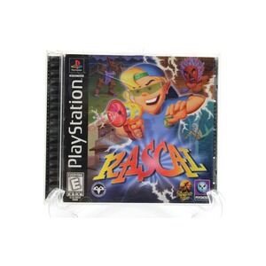 PS1 RASCAL (Sony Playstation 1, 1998) Black Label Game, Manual + Reg Card PSX